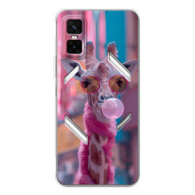 Чохол з принтом стильні тварини для ДжіТі 30 Про – Стильна жирафа