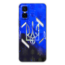 Чехол с украинским гербом на Infinix GT 30 Pro (Гербы на синем)