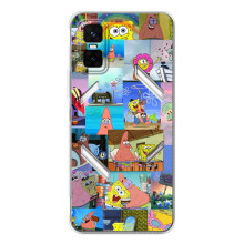 Силіконовий чохол Спанч Боб на ГТ 30 Про (Комікси Спанч Боб)