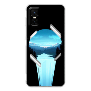 Летний Чехол на Infinix GT 30 Pro – Синий Водопад