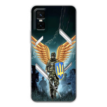 Патріотичний Чохол для Infinix GT 30 Pro (ЗСУ з крильми)