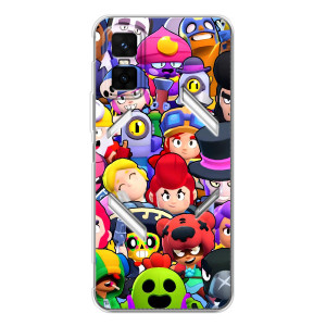 Силіконовый Чохол на Infinix GT 30 Pro з картинкою Brawl Stars – Персонажі
