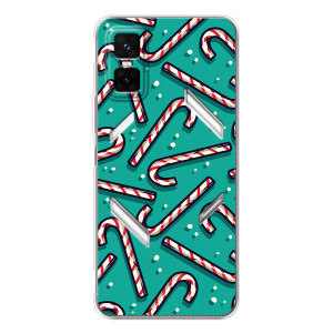 Силиконовый бампер на рождество для Infinix GT 30 Pro (Леденцы)