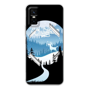 Силиконовый бампер на рождество для Infinix GT 30 Pro (Рождественский Олень)