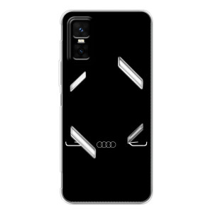 Силиконовый бампер с картинкой машины на Infinix GT 30 Pro – Силует Audi