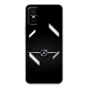 Силиконовый бампер с картинкой машины на Infinix GT 30 Pro – Mercedes