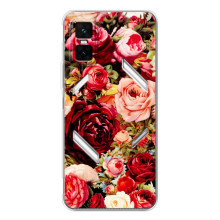 Силіконовий бампер з принтом (квіточки) на ГТ 30 Про (Букет квітів)