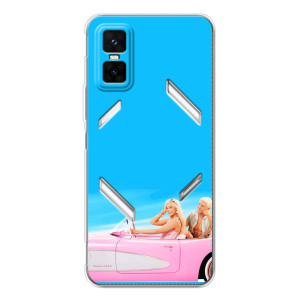 Силиконовый Чехол Барби Фильм на Infinix GT 30 Pro (Барби и Кен)