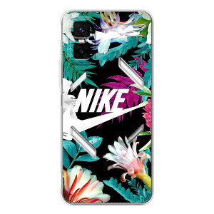 Силиконовый Чехол на Infinix GT 30 Pro с картинкой Nike – Цветочный Nike