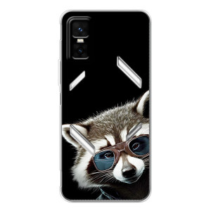 Силіконовий Чохол з Энотами  на Infinix GT 30 Pro – Стильний Єнот