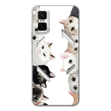 Силіконовий чохол з котиком для Infinix GT 30 Pro (Коти)
