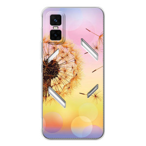 Силиконовый Чехол с одуванчиками на Infinix GT 30 Pro – Цветок-одуванчик