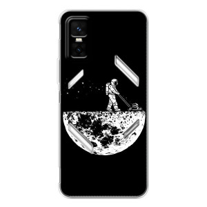 Силиконовый Чехол с принтом "Космонавты" на Infinix GT 30 Pro – Космонавт