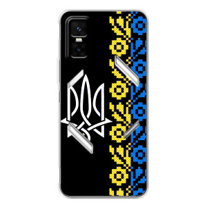 Силиконовый Чехол на Infinix GT 30 Pro (Герб и вышыванка)