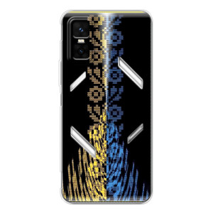 Силиконовый Чехол на Infinix GT 30 Pro (Патриотическая вышиванка)