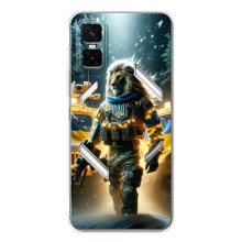 Украинские, патриотические Чехлы для ДжиТи 30 Про (ЛЕВ ЗСУ)