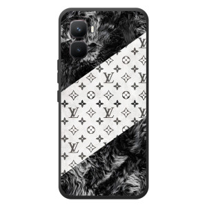 Чехол Стиль Louis Vuitton на Infinix GT 50 Pro – LV на белом