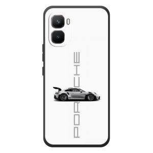 Чехол с авто Порше для Infinix GT 50 Pro – белый Порше