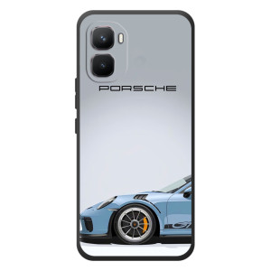 Чехол с авто Порше для Infinix GT 50 Pro – Голубой Порше