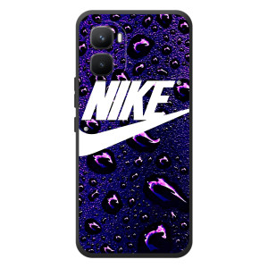 Чехол с логотипом Найк на Infinix GT 50 Pro (Найк на фиолетовом)