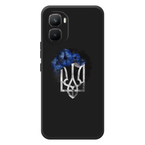 Чехол с украинским гербом на Infinix GT 50 Pro – Герб с цветком