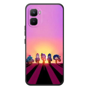 Силиконовый Чехол на Infinix GT 50 Pro с картинкой Brawl Stars (Персонажи в закате)