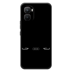 Силиконовый бампер с картинкой машины на Infinix GT 50 Pro (Силует Audi)