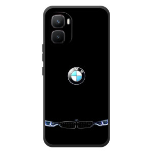 Силиконовый бампер с картинкой машины на Infinix GT 50 Pro (Черный BMW)