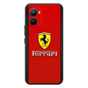 Силиконовый бампер с картинкой машины на Infinix GT 50 Pro (Ferrari Logo)