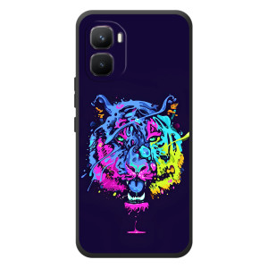 Силиконовый бампер с картинкой животных для Infinix GT 50 Pro – Тигр-Арт