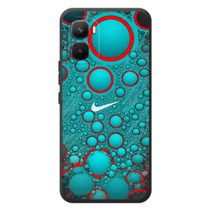 Силиконовый Чехол на Infinix GT 50 Pro с картинкой Nike (Найк зеленый)