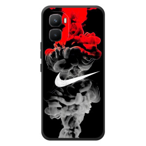 Силиконовый Чехол на Infinix GT 50 Pro с картинкой Nike (Nike дым)