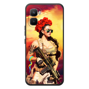 ЗСУ Чехлы (TPU) для Infinix GT 50 Pro (Женщина солдат)