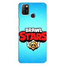 Чехлы Brawl Stars для Infinix Hot 10 Lite (AlphaPrint) – Лого Бравл Старс