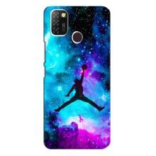 Чехлы для Infinix Hot 10 Lite - с картинкой JORDAN (AlphaPrint) – Яркий Джордан