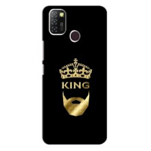Чехол (Корона на чёрном фоне) для Инфиникс Хот 10 Лайт – KING
