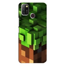 Чохол Майнкрафт на Infinix Hot 10 Lite (AlphaPrint) Minecraft (текстура Майнкрафт)