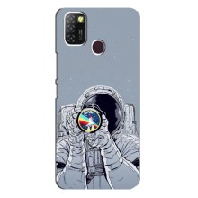 Чохол NASA для Infinix Hot 10 Lite (AlphaPrint) (Космонавт фото)