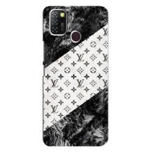 Чехол Стиль Louis Vuitton на Infinix Hot 10 Lite (LV на белом)