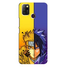 Купить Чехлы на телефон с принтом Anime для Инфиникс Хот 10 Лайт (Naruto Vs Sasuke)