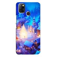 Різдвяні Чохли для Infinix Hot 10 Lite (VPrint) (Різдвяне місто)