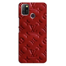Текстурный Чехол Louis Vuitton для Инфиникс Хот 10 Лайт – Красный ЛВ