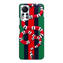 Чохли  GUCCI для Інфінікс Гост 11с (AlphaPrint) (Gucci змія)