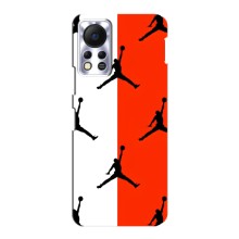 Чохли для Infinix Hot 11s - з картинкою JORDAN (AlphaPrint) (Лого Джордан)