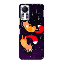 Чохли з картинкою Лисичка для Infinix Hot 11s (VPrint) (Лисички космонавти)