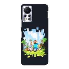 Чохол Майнкрафт на Infinix Hot 11s (AlphaPrint) Minecraft (персонажі Minecraft)