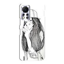 Чохол з друком для Infinix Hot 11s - (Мода) (AlphaPrint) (Фото дівчини)