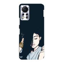 Чохол з друком для Infinix Hot 11s - (Мода) (AlphaPrint) (Гарна дівчина)