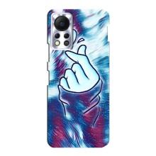 Чехол с принтом для Infinix Hot 11s (AlphaPrint - Знак сердечка)