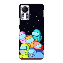 Чохли Амонг Ас для Infinix Hot 11s (AlphaPrint) (Скіни в космосі)